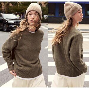 NEW ZARA soft feel knit mink brown jumper 1509 size S